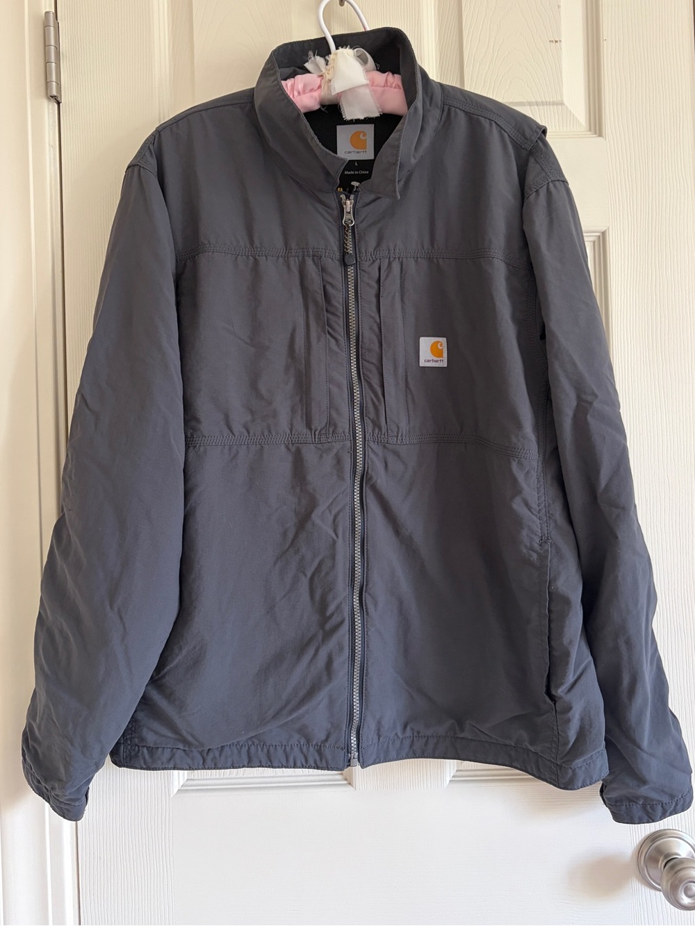 Carhartt Full Swing Rain Defender Men’s Dark Gray Zip Jacket Size Large